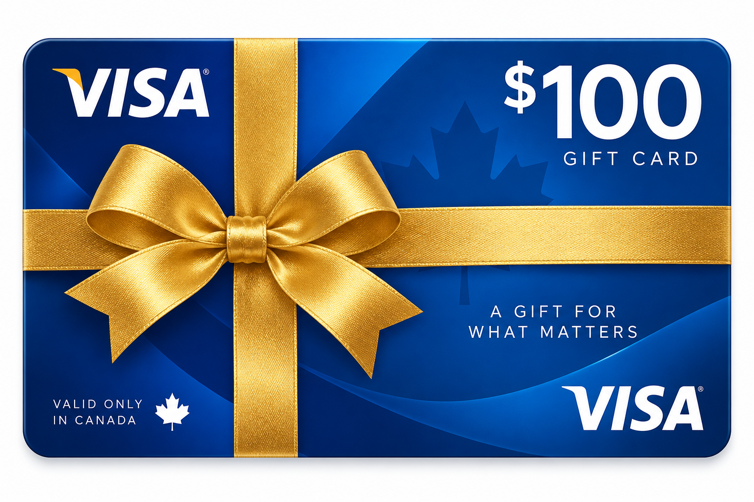 $100 CAD Visa Gift Card